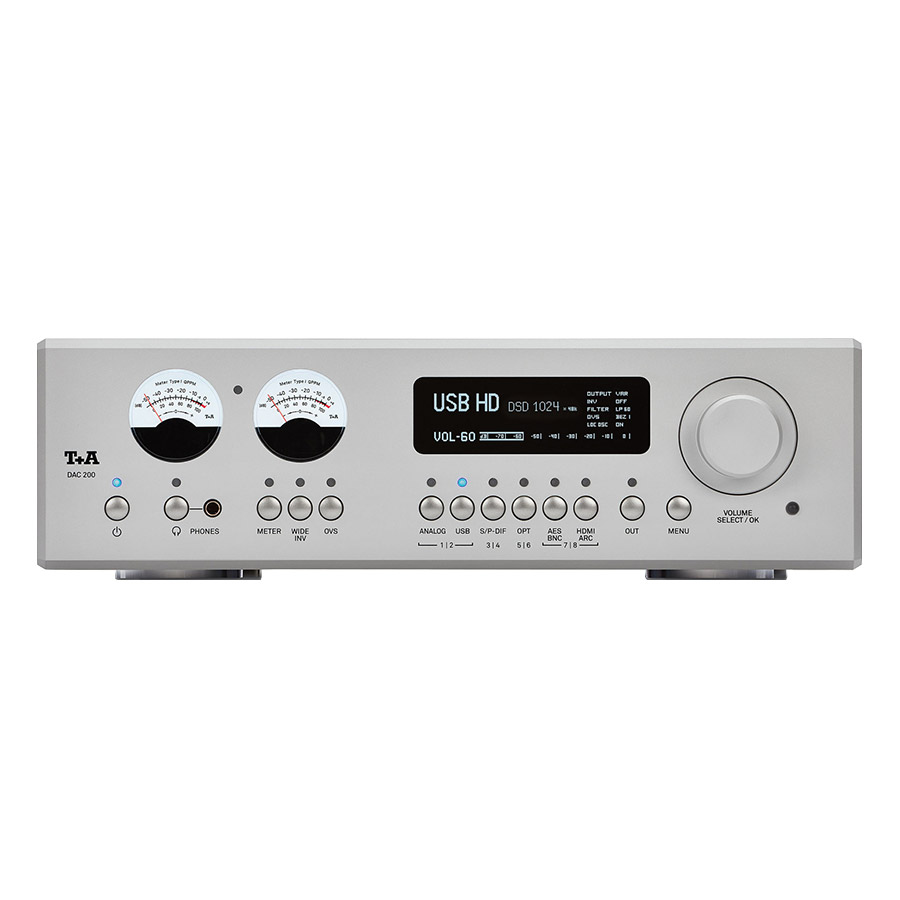 TA-DAC-200-Digital-to-Analogue-Converter-Silver T+A DAC 200 Digital to Analogue Converter - Image 1