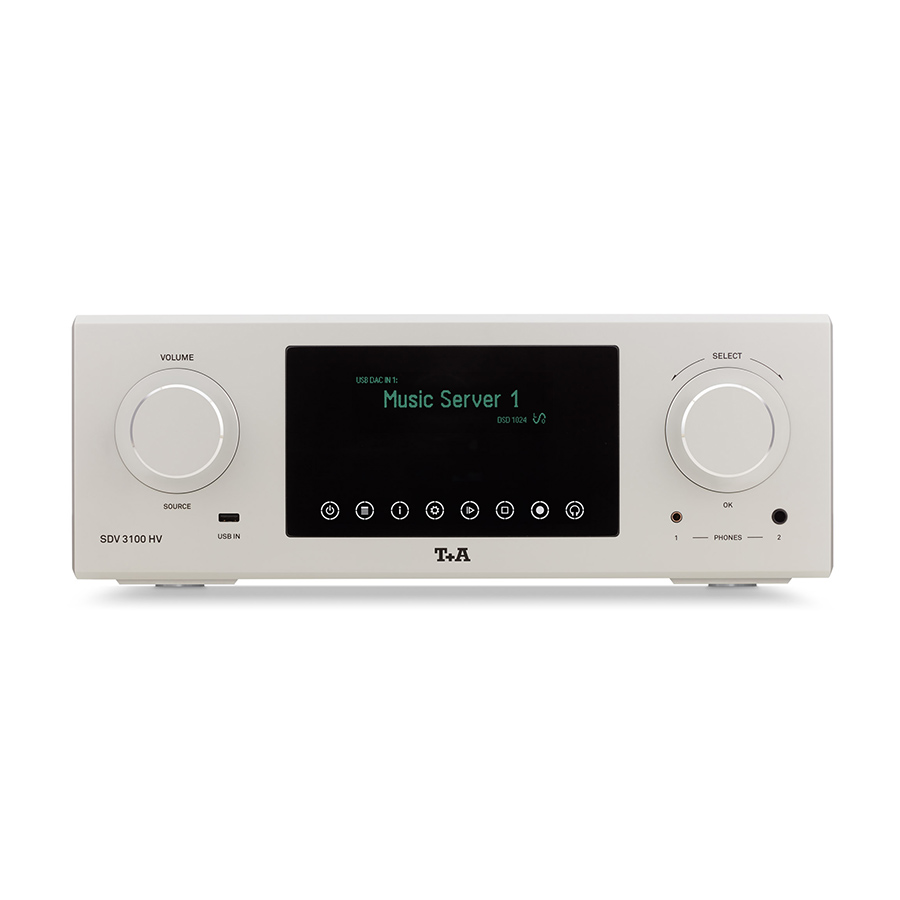 TA-SDV-3100-HV-Reference-Preamplifier-Streaming-DAC-Silver T+A SDV 3100 HV Reference Preamplifier Streaming DAC - Image 1