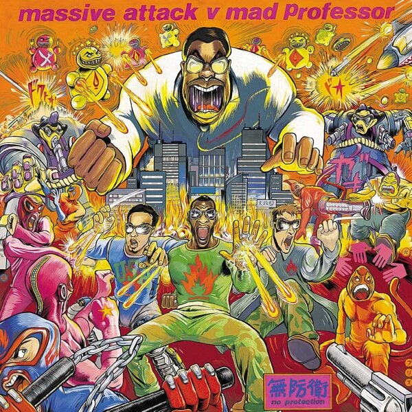 2f79b86064418947d2b5fd33b7aede5cd25bba0a02fc94f9b01a9ca40176f8a9 Massive Attack v Mad Professor – No Protection LP - Image 1