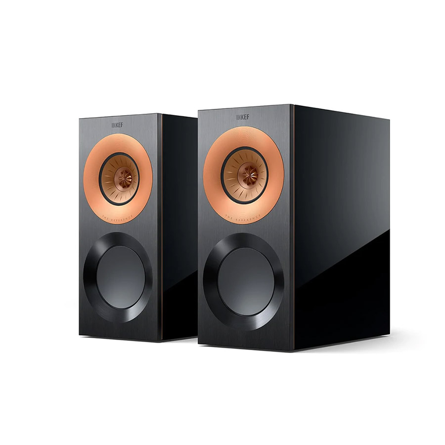 KEF-Reference-1-Speakers-High-Gloss-Black-Copper KEF Reference 1 Bookshelf Speakers (Pair) - Image 1