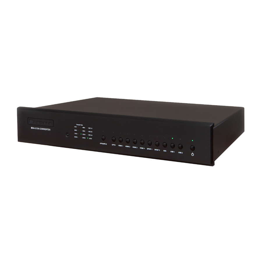 Bryston-BDA-3-Digital-to-Analogue-Converter-Black Bryston BDA-3 Digital to Analogue Converter - Image 1