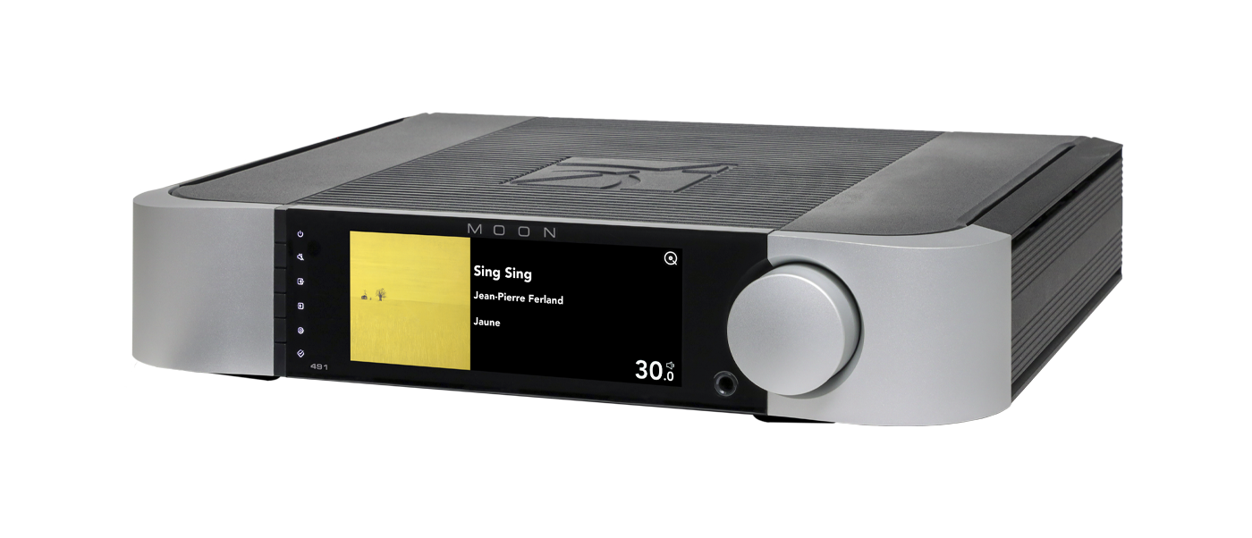 491-2-tone-3-4-Front-8M5A0286_1400x603px MOON Compass Collection 491 Network Player & Preamplifier - Image 1