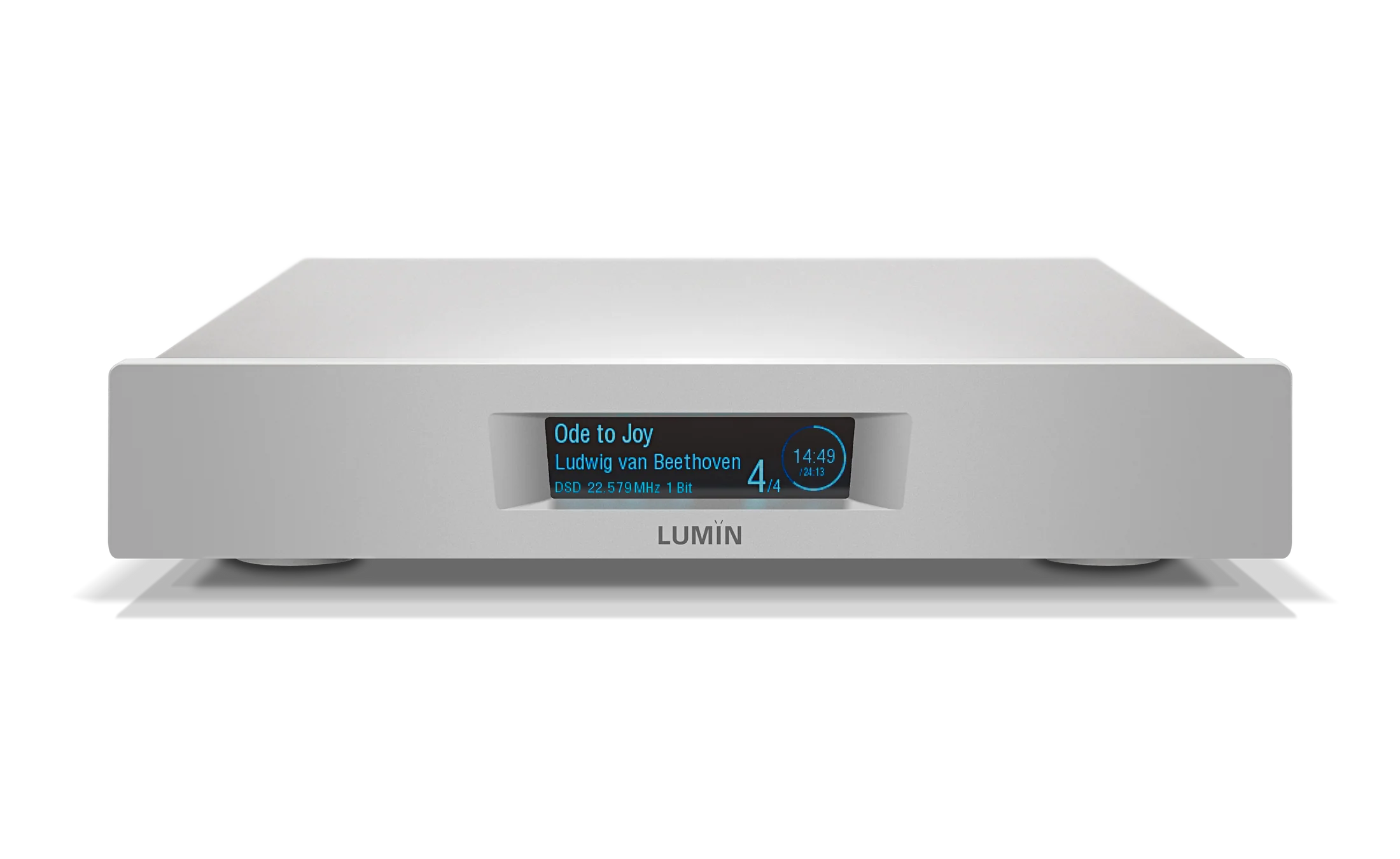 LUMIN-U2-Mini-silver-front-transparent.png Lumin U2 Mini Network Transport - Image 1
