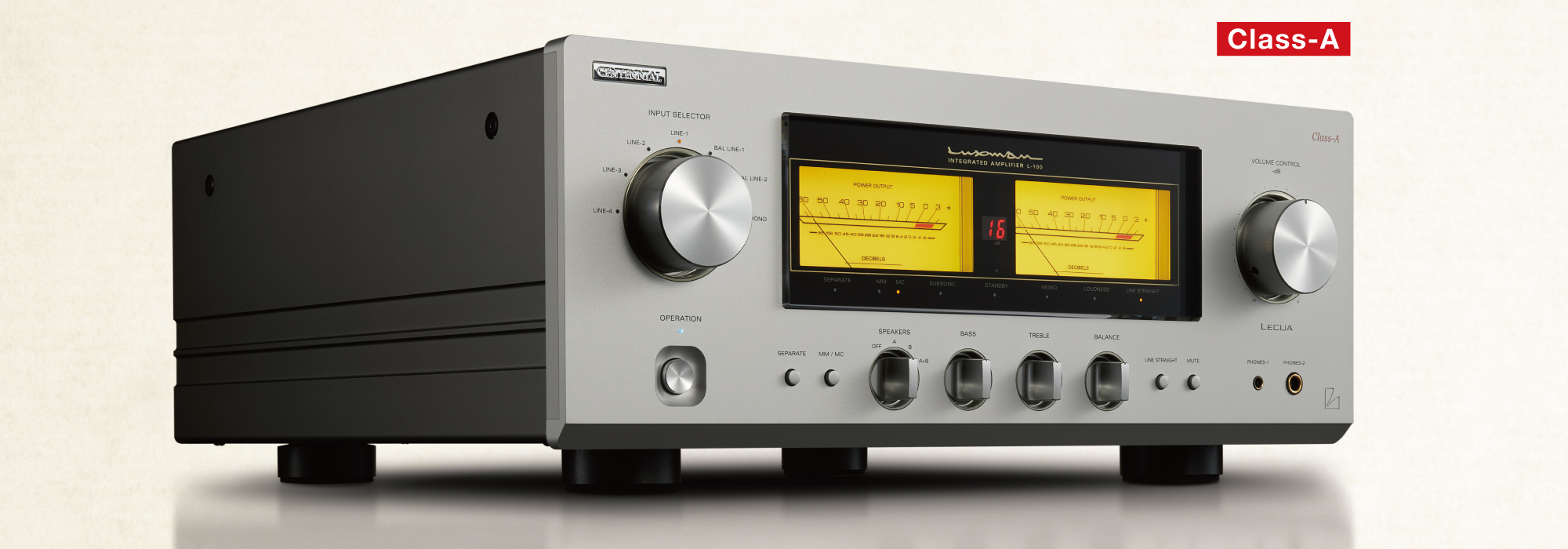 Luxman L-100 CENTENNIAL pure Class-A integrated amplifier