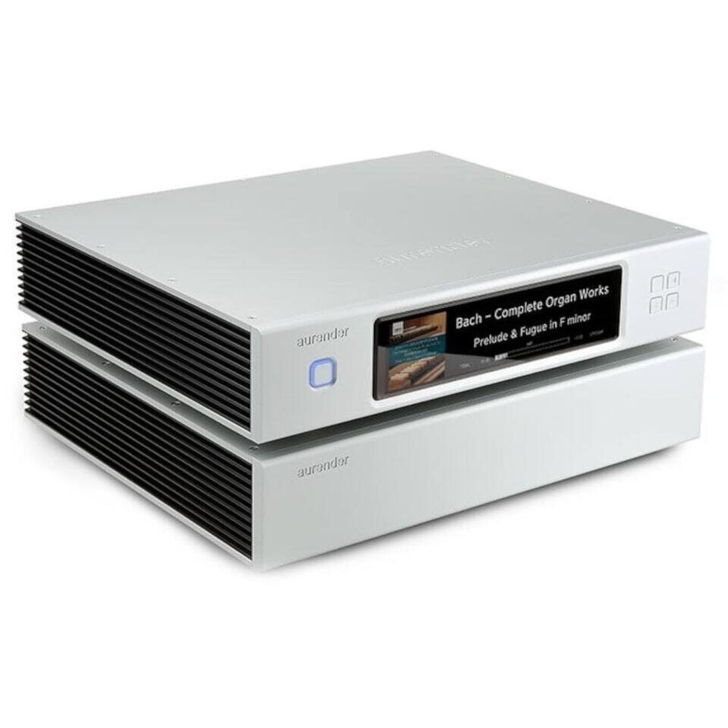 n30sa-silver Aurender N30SA 8TB Music Server / Streamer - Image 1
