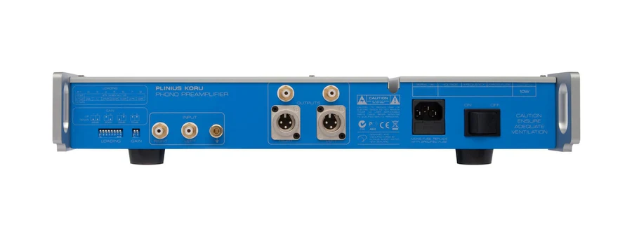 Plinius Koru phono preamplifier rear view